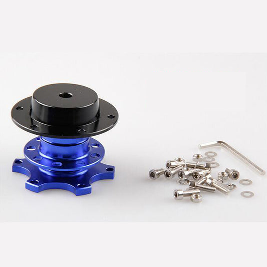 Steering Wheel Quick Release Aluminum 6 Hole Car Snap off Hub Adapter Boss Kit