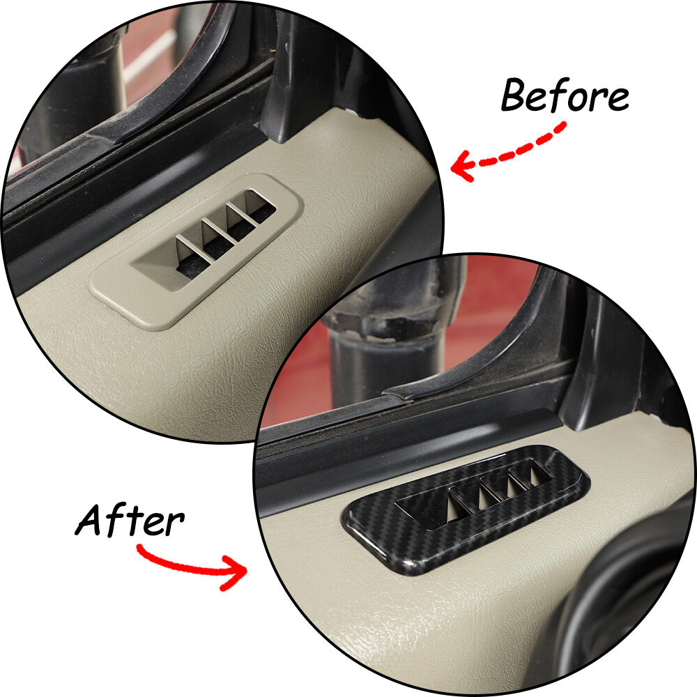 4 Piece Red Alloy Interior AC Switch CD Button Knife for Corvette 2014-2019 C7- v