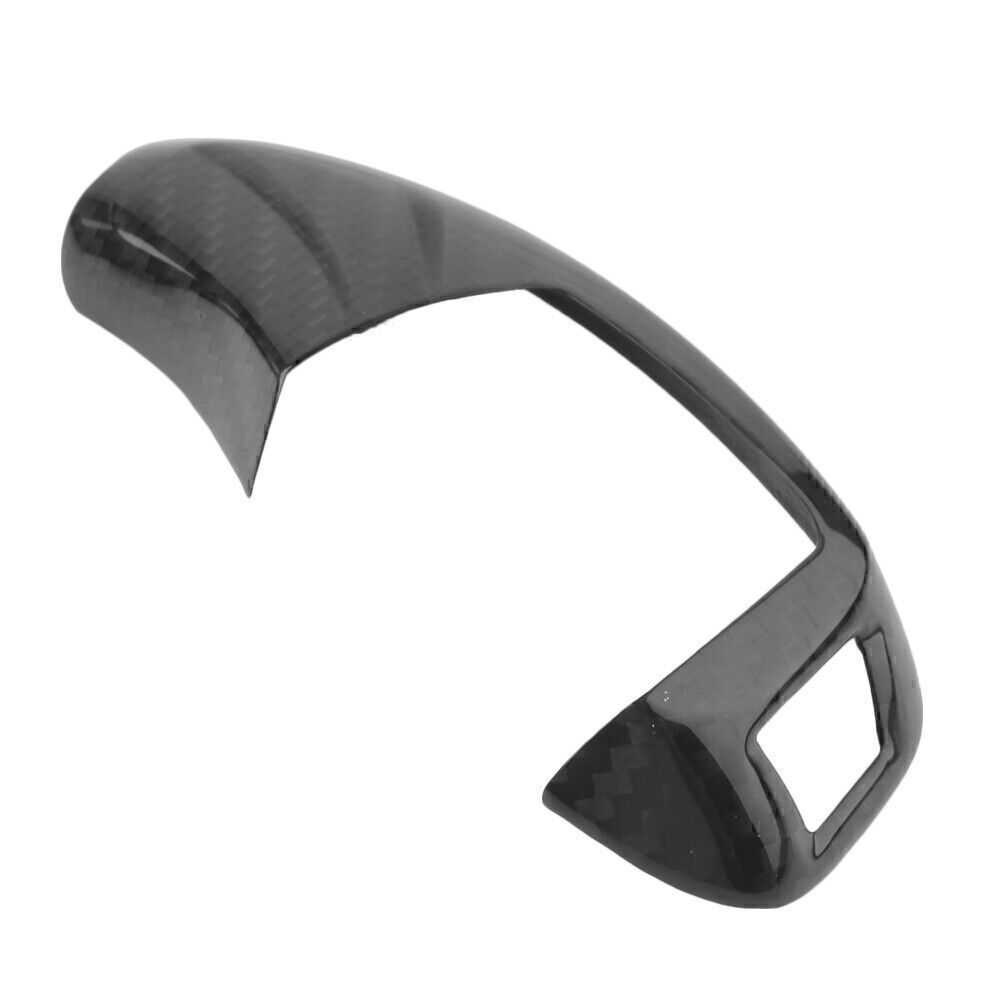 for BMW 1 2 3 4 5 Series F20 F30 Black Carbon Fiber Trim Gear Shift Knob Cover