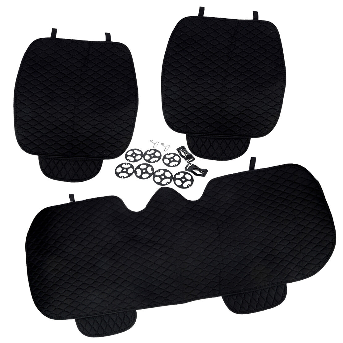 Universal Black Non-Slip Car SUV Front Rear for Seat Cover Protector Cushion Pad Q