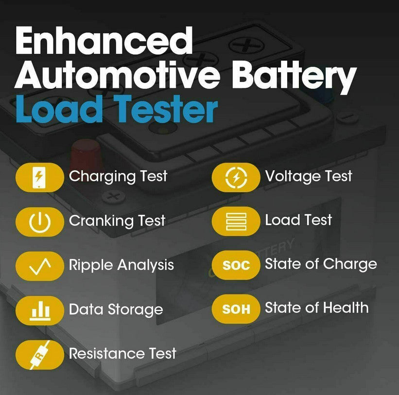 BM520 Battery Tester Diagnostic Tool Scanner Analyzer 12V 24V for Peugeot