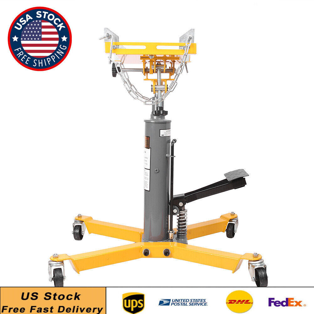 1100 LBs 2 Stage Hydraulic Transmission Jack w/360¡ã Swivel Wheels Lift Hoist US