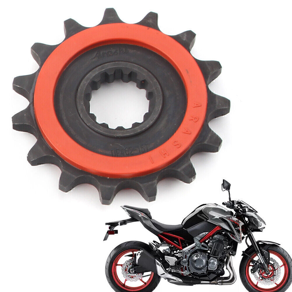 Front 15T Motor Engine Chain Drive Sprocket Kit Fit for Kawasaki Z900 2017-2018 Q