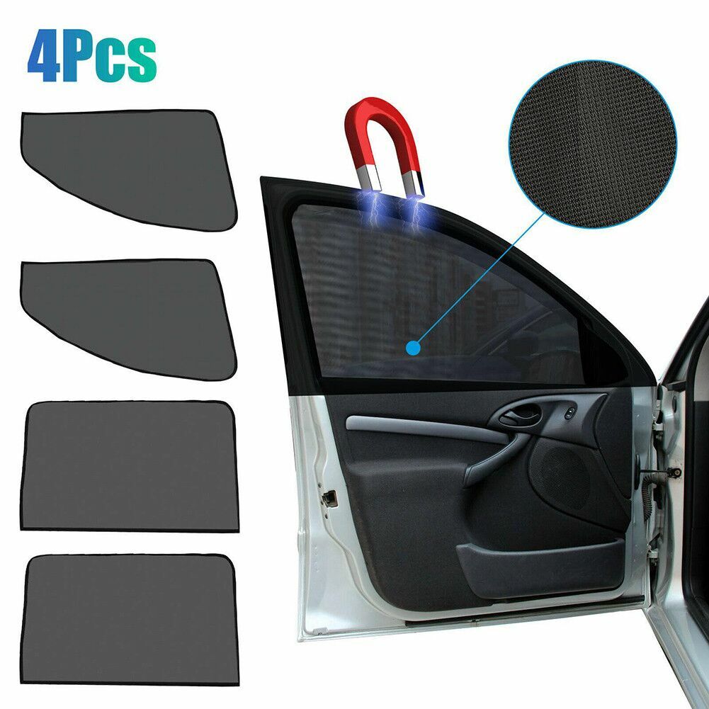 4x Magnetic Window Sun Shade Screen UV Visor Protector Sunshade Car Accessories