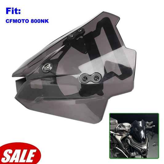 For 23-25 CFMOTO 800NK Front Wind Shield Screen w/ Sat Navigation Mount Bracket Q