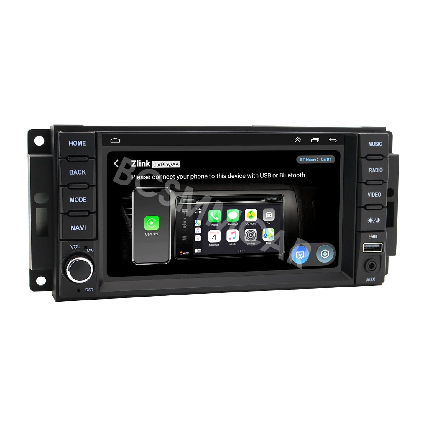 7 Touch Screen Video Player GPS For Carplay Fit for Chrysler Sebring 2007-2010