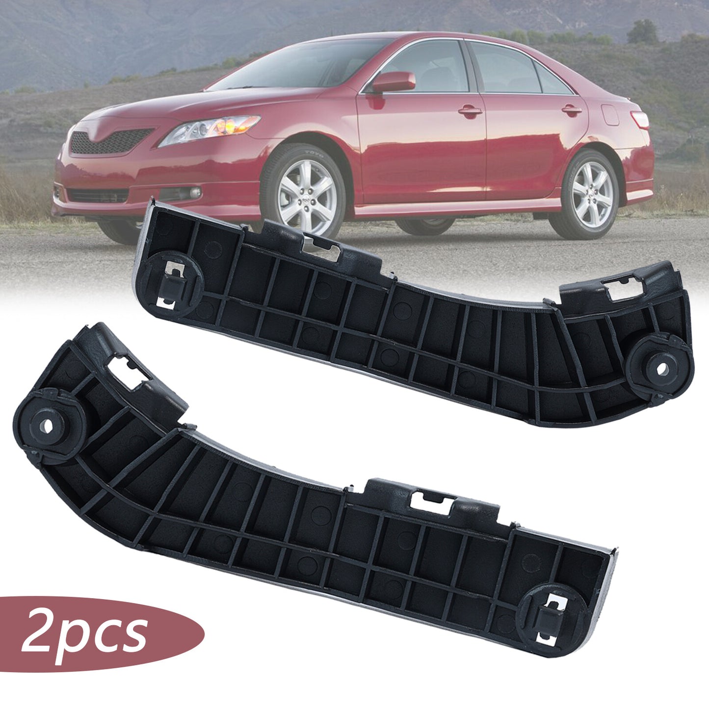 X2 for Toyota for Camry Front Bumper Retainer Support Bracket Left+Right 5253506030