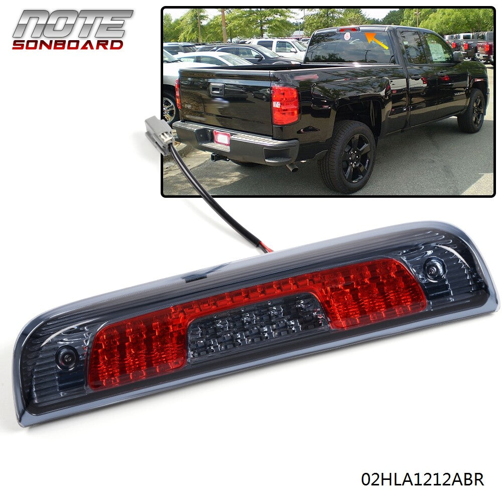 Fit For 14-18 Silverado for GMC for Sierra 1500 LED Third 3rd Brake Light Cargo Light - v