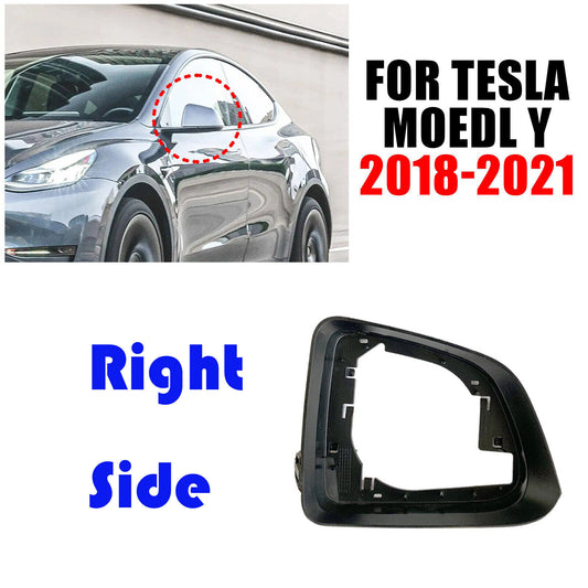 Right Passenger Wing Door Mirror Cover Frame for 18-21 for Tesla for Model Y Q