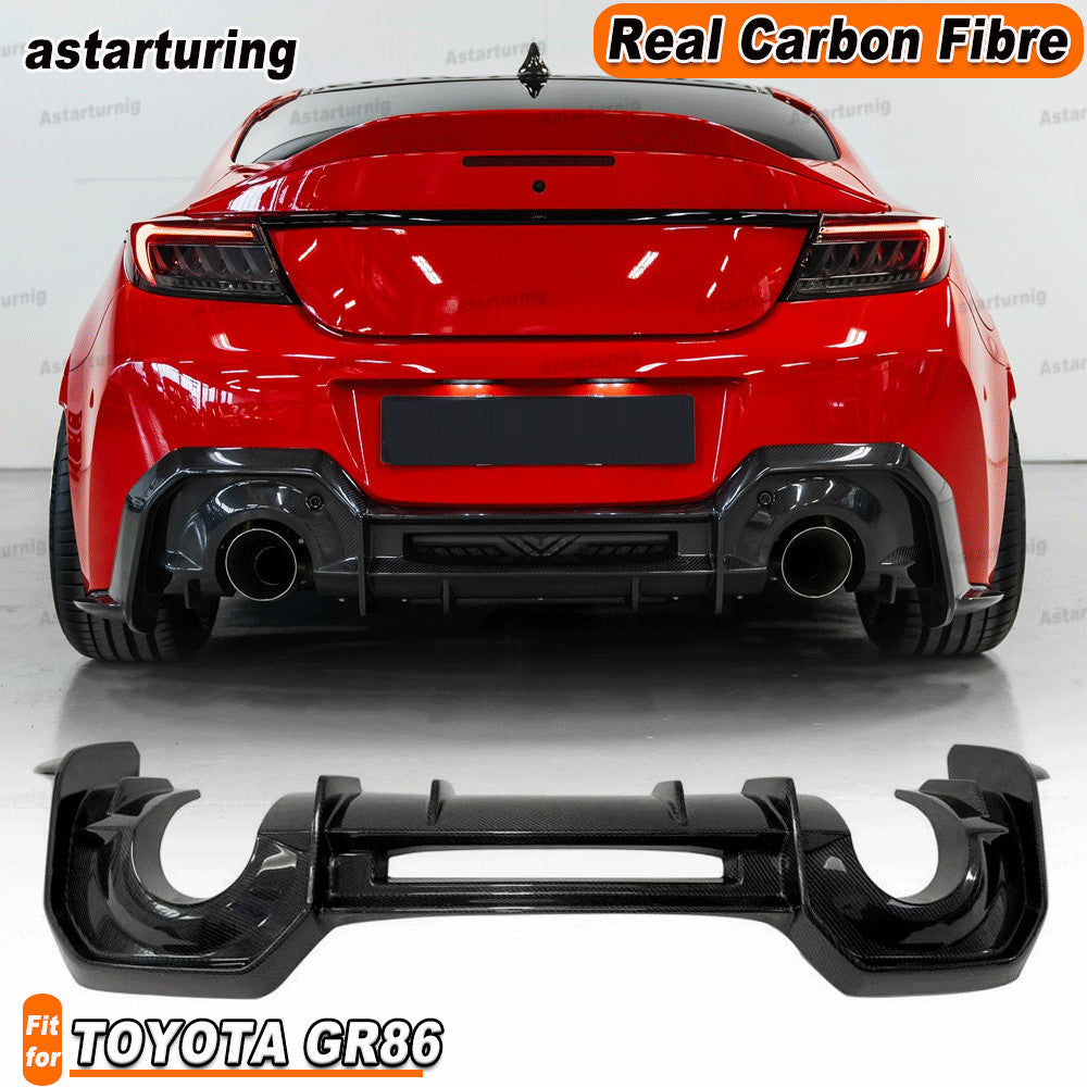 REAL Carbon Fiber Rear Lip Diffuser Fit for Toyota GR86 ZN8 for Subaru BRZ ZC8 22-24