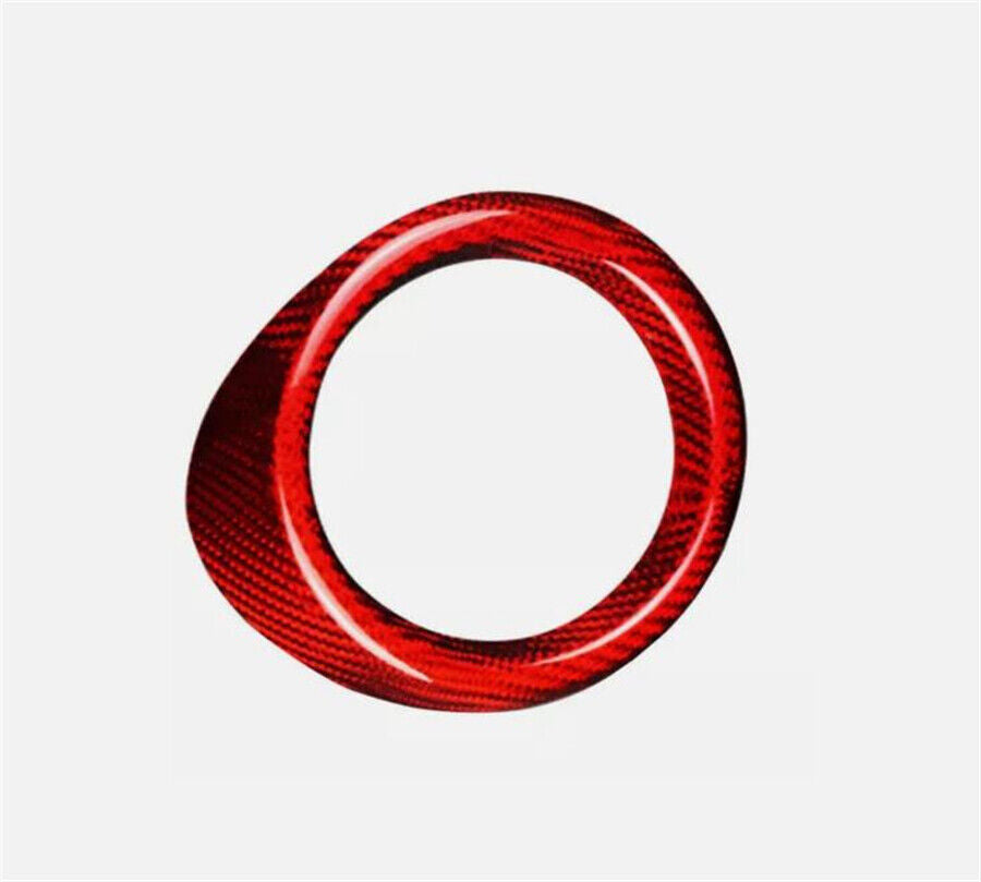 Red Real Carbon Fiber Air Vent Outlet Cover Trim For 2016-2021 Camaro n