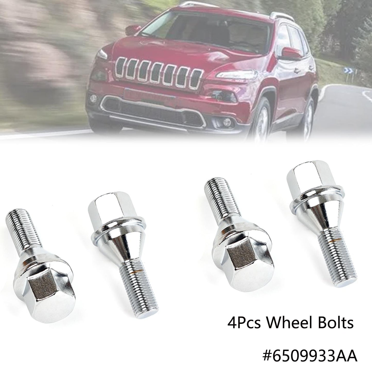 4pcs Car Wheel Lug Bolt M12X1.25 for Jeep Cherokee 2014-2022 Renegade 2012-2016 Q