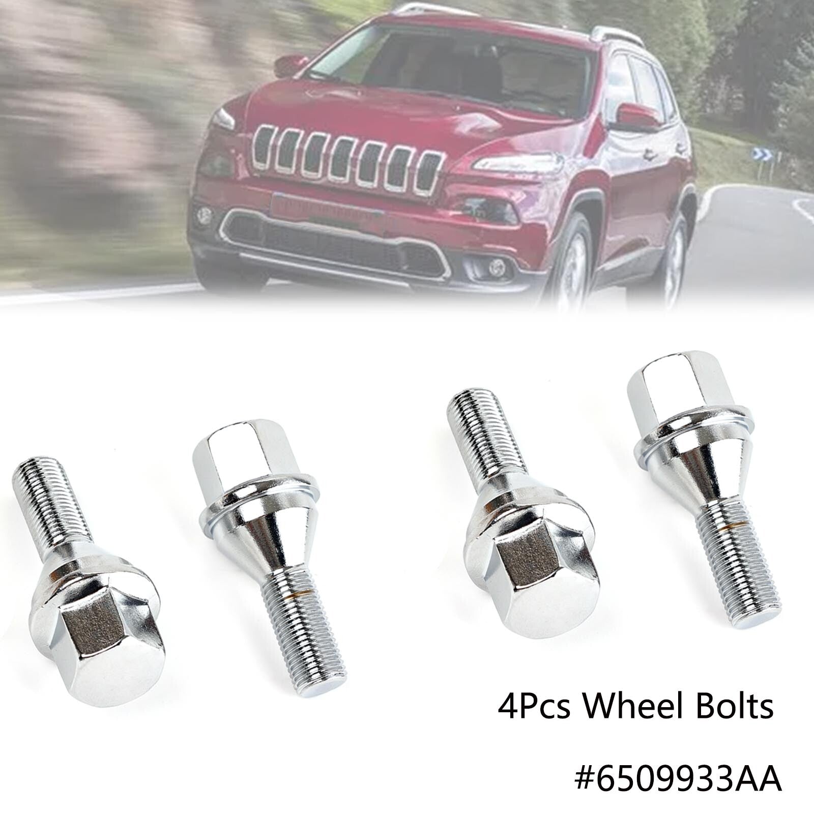 4pcs Car Wheel Lug Bolt M12X1.25 for Jeep Cherokee 2014-2022 Renegade 2012-2016 Q