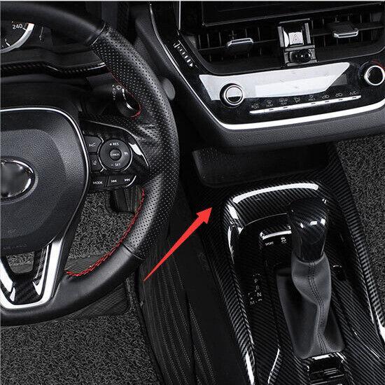 for Toyota for Corolla 2020-2023 Carbon Fiber Center Console Gear Shift Frame Trim