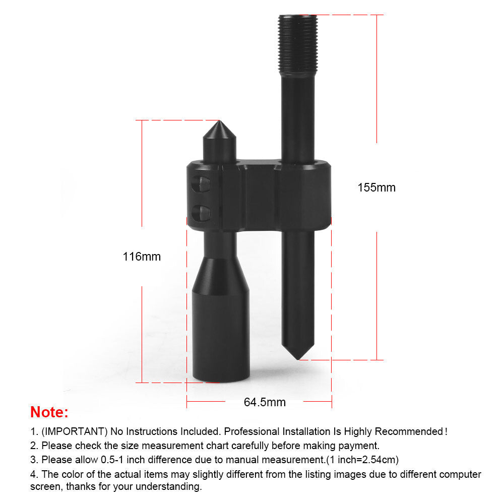 Automotive automatic shift lever extender for adjustable gearbox + 3 adapters