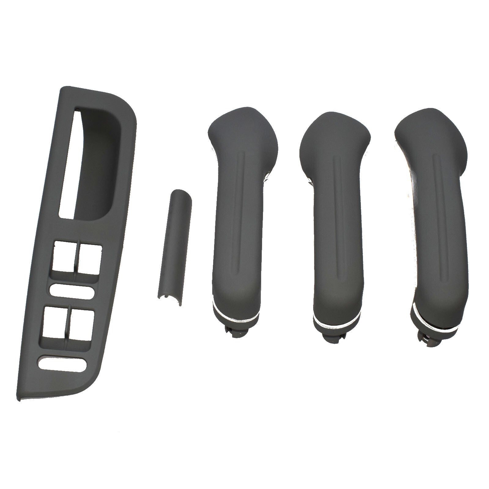 New 5-piece set of grey interior door gripper cover switch border trim for Golf MK4 - n