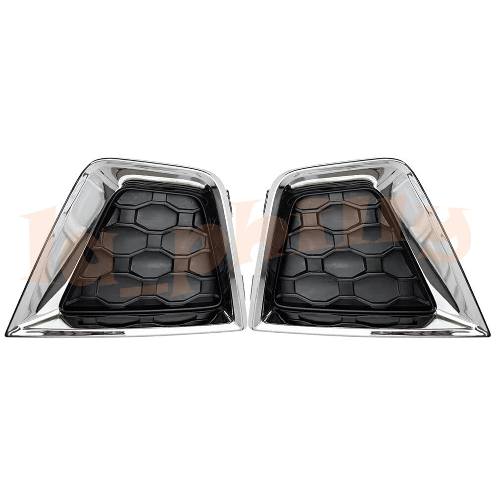 2x Chrome Front Right + Left Fog Lamp Cover 2019 for Jeep Renegade 2018-2020