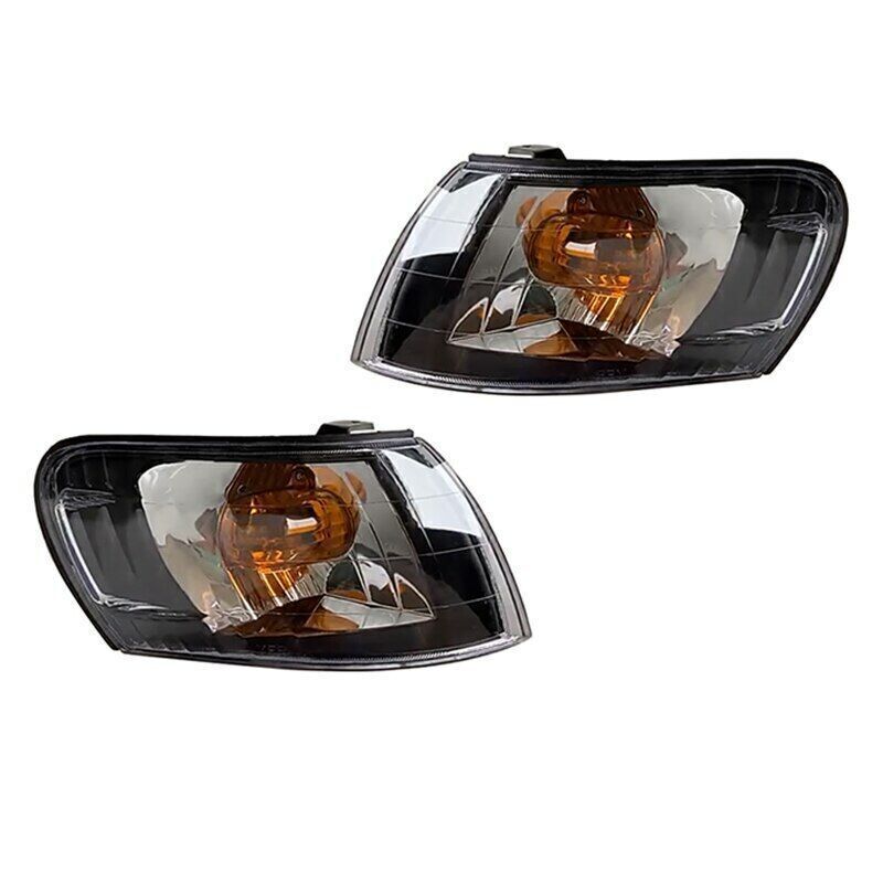 Pair For 1993-1997 for Toyota for Corolla AE100 E100 AE101 Black Front Corner Lamp Lens