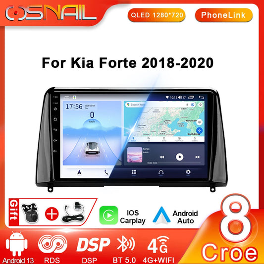 Android Auto for Kia Forte 2018-2020 Car Radio Multimedia Video Player GPS Navi