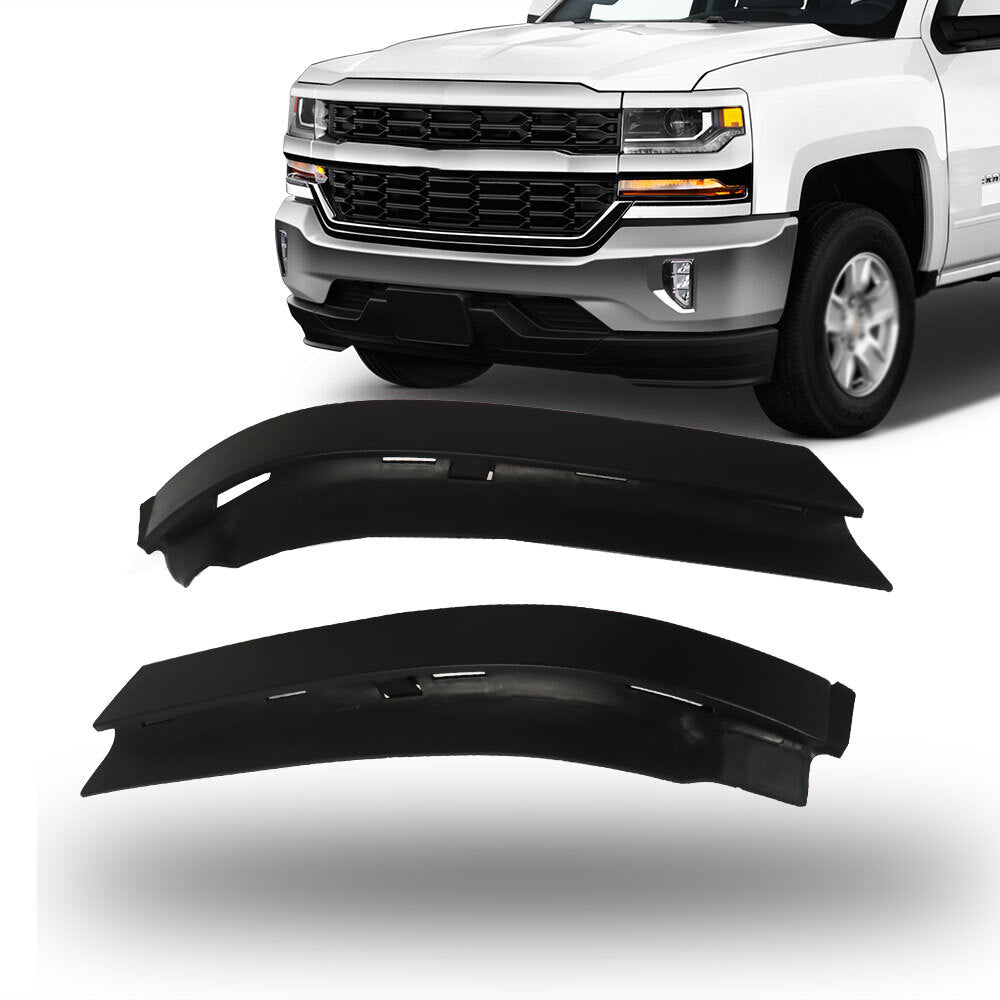 new, suitable for 2016-2018 Silverado 1500, dual front bumper padding panels. n