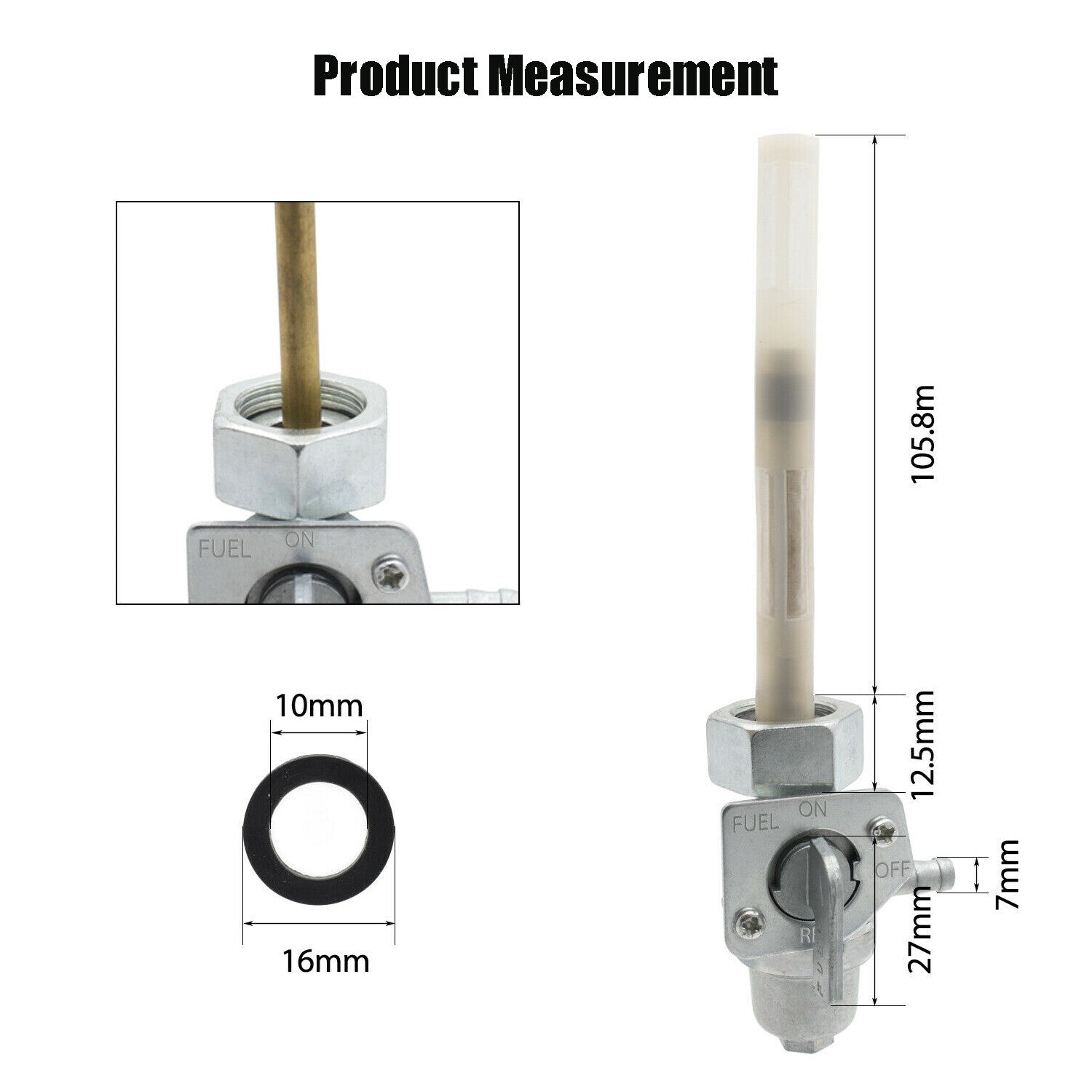 fit for Honda CB450 FT500 XL500R VT500 VF500F XL600R Fuel Switch Petcock Kit