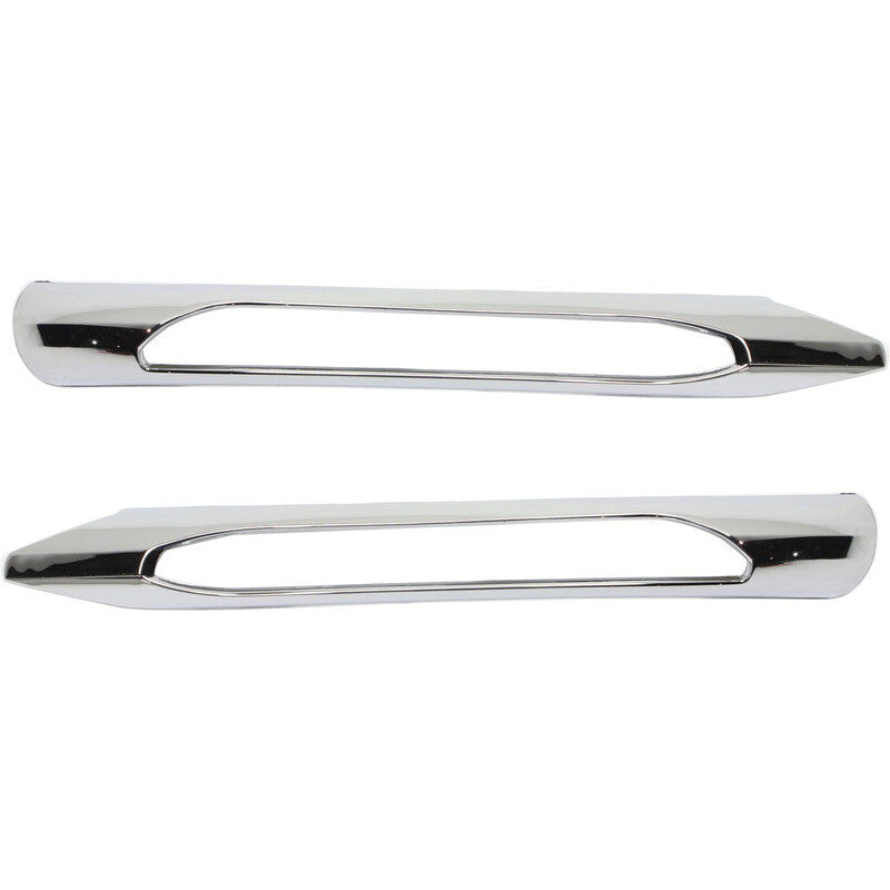 1. Dual front fog light cover trim for 12-14 W204 C-Class 2048852974- n