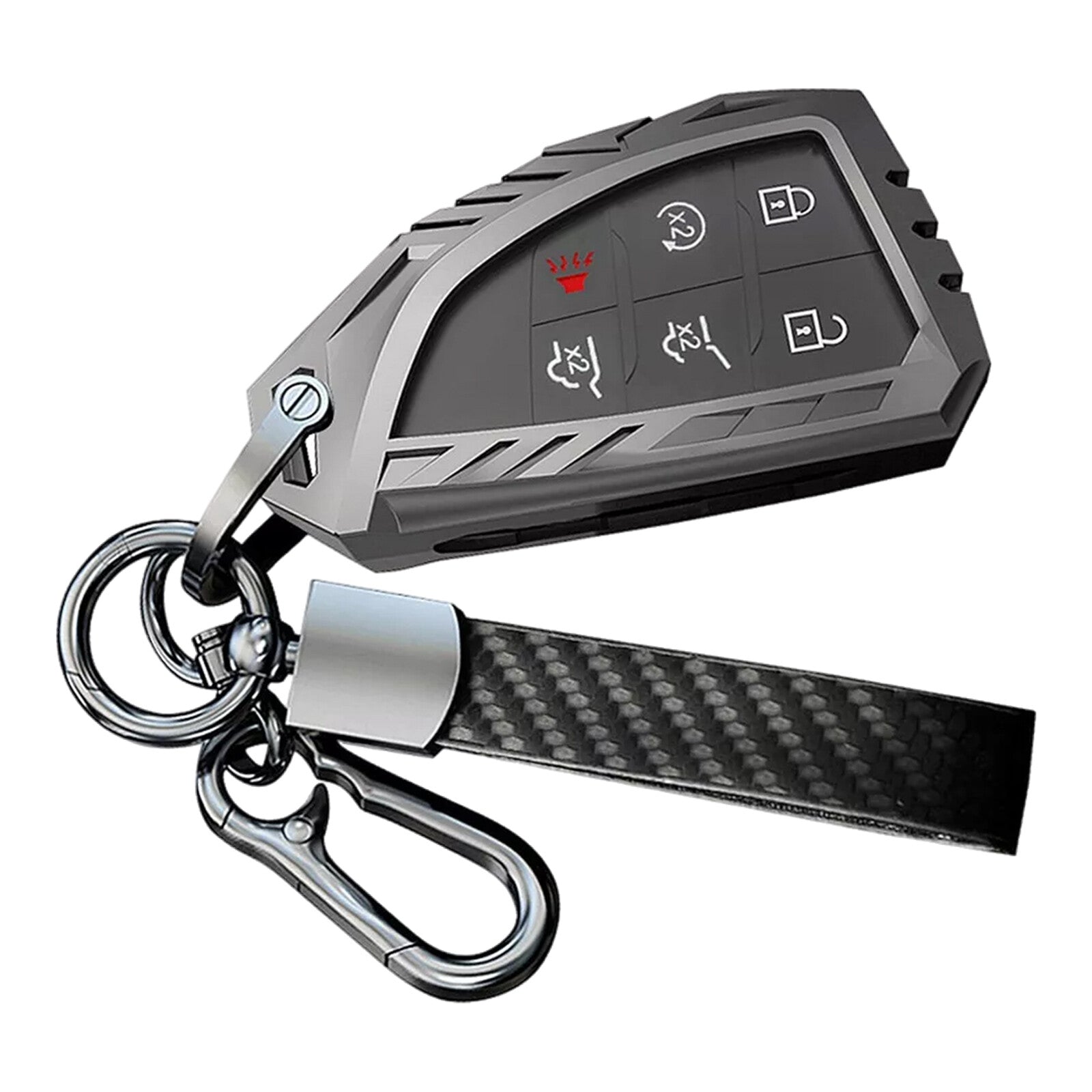 Suitable for 2021-2023 for Buick for GMC for Chevrolet accessories 3 & 6 keychain protective cover conversion case Q