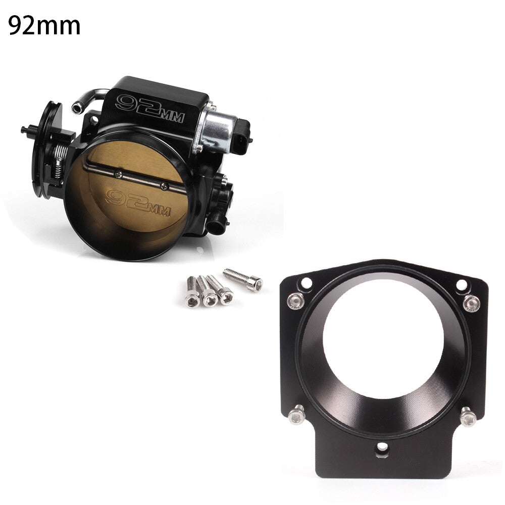 92mm Throttle Body+Throttle Gasket Throttle Position Sensor For LSX LS LS1 LS2 Q