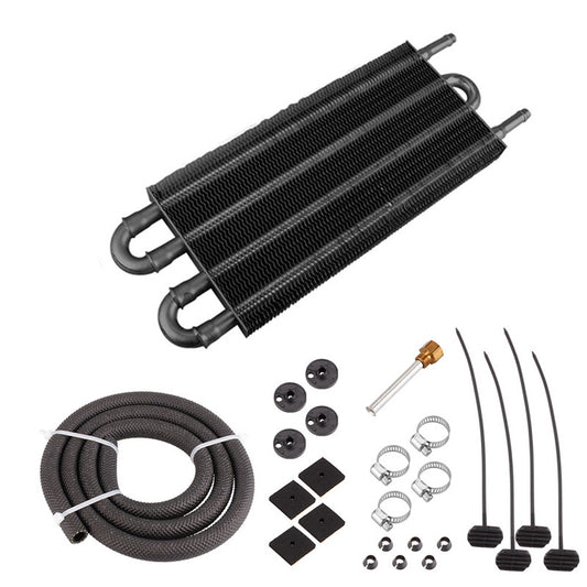 Universal 4-row automatic transmission oil cooler radiator cooling fan kit n