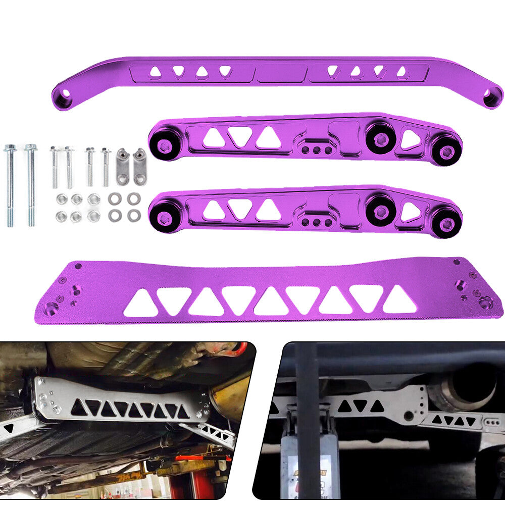 Purple Rear Lower Control Arm Subframe Brace Tie Bar for Honda for Civic EG 92-95