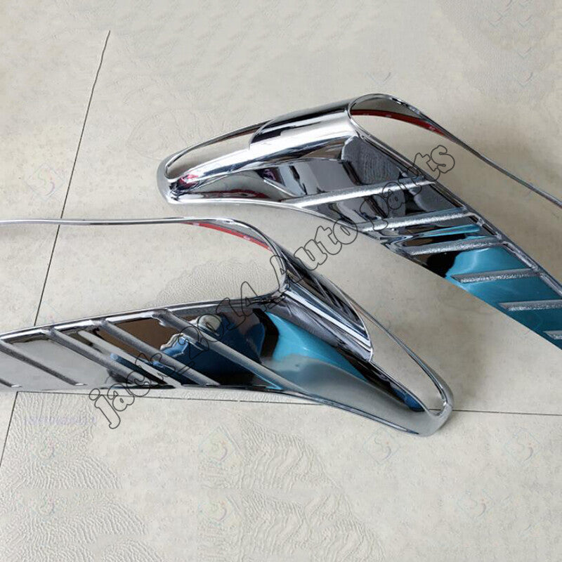 Chrome ABS Front Head light Lamp Cover trim for Toyota Highlander 2011 12 2013