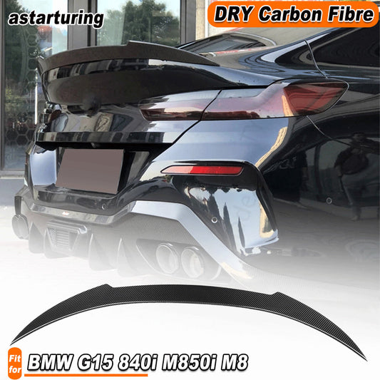 Dry Carbon Rear Trunk Spoiler Fit for BMW 8 Series G15 Coupe 840i M850i 2018-21