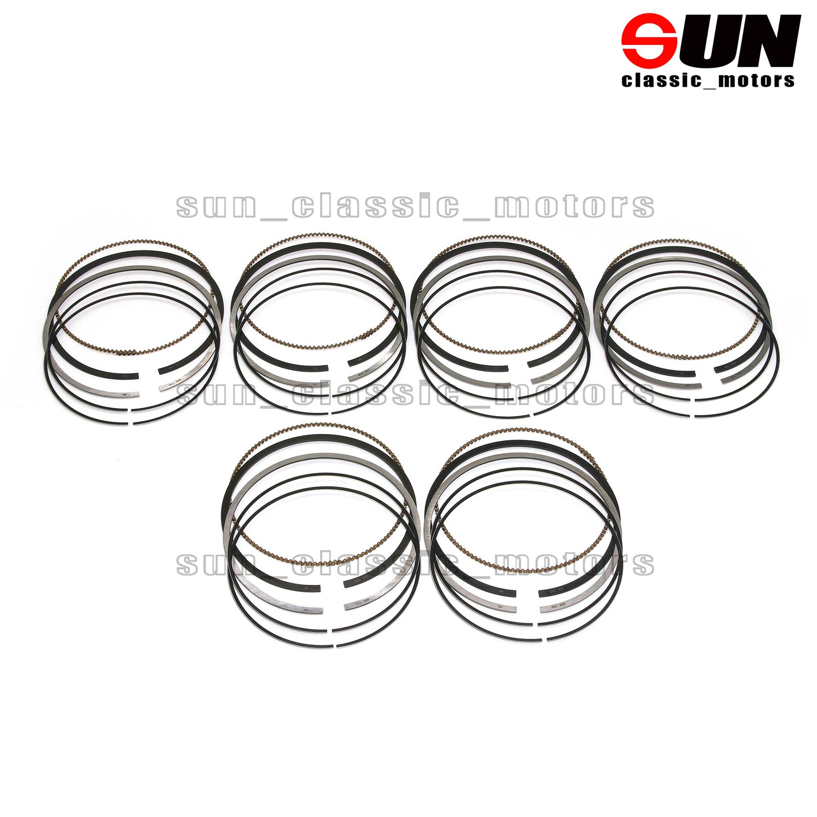6-Piece Piston Ring Kit STD for Cayenne for Panamera Macan S 4S 3.0T 3.6 970 95B-