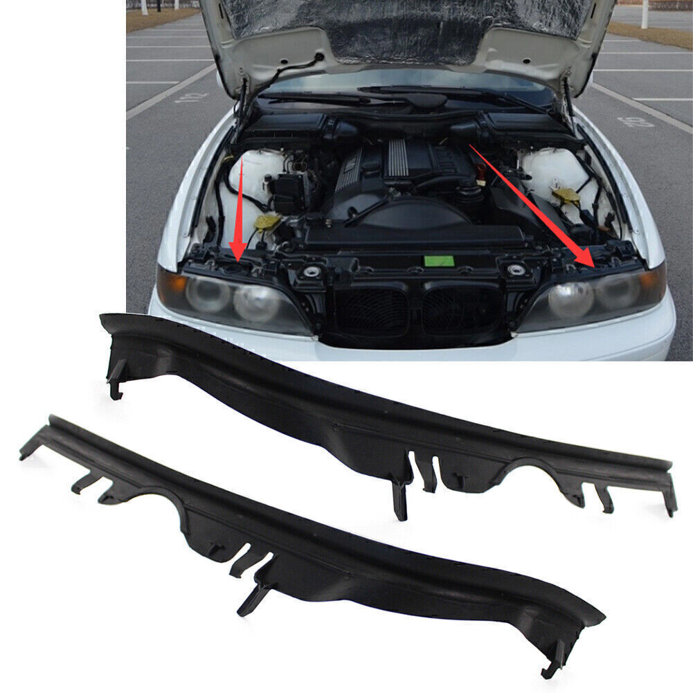 2x Upper Headlight Gaskets Sealing Strip Fit for BMW 5 Series E39 525i 528i M5