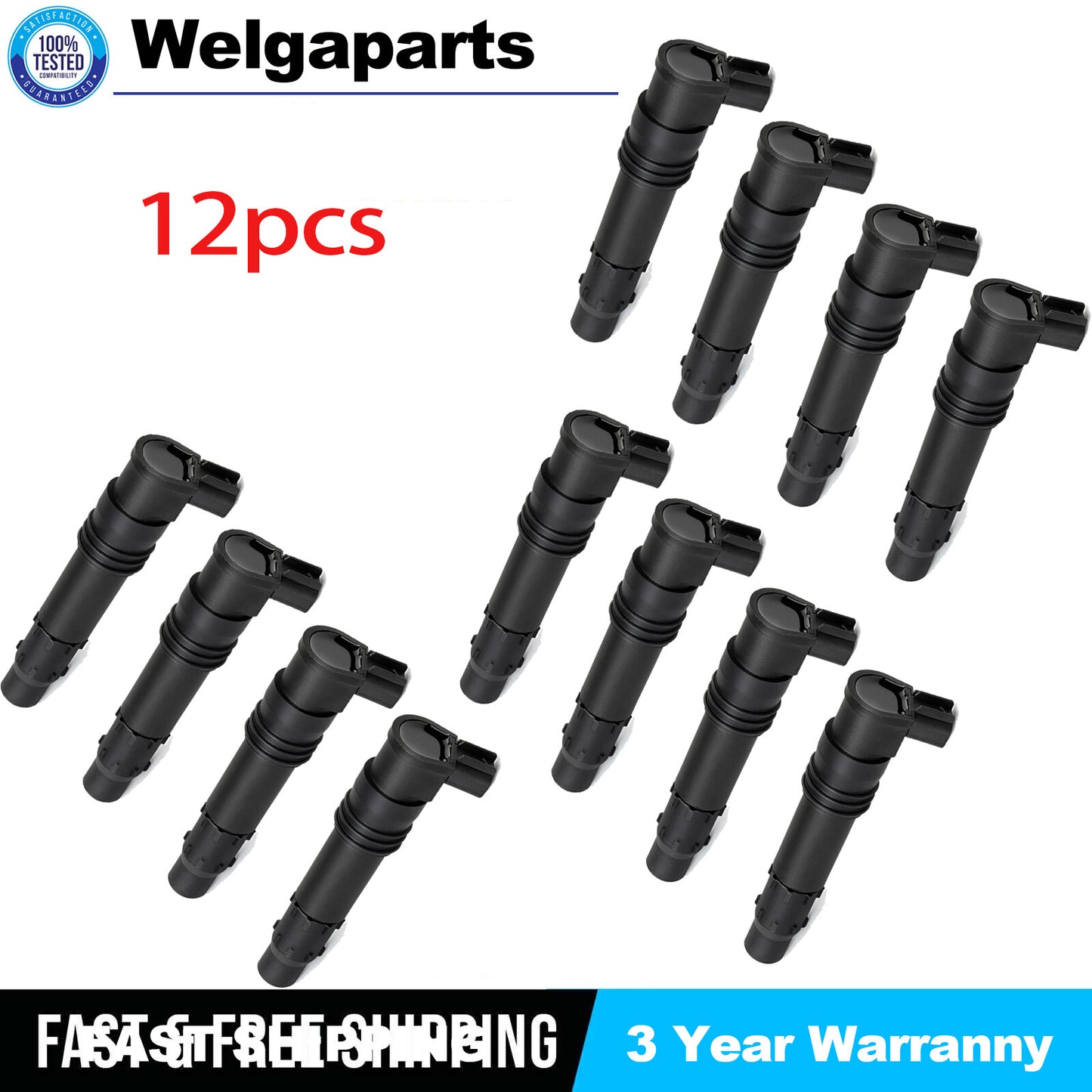 12pcs for Suzuki Hayabusa GSX1300R 99-09 11-12 129700-4400 Ignition Coils Packs