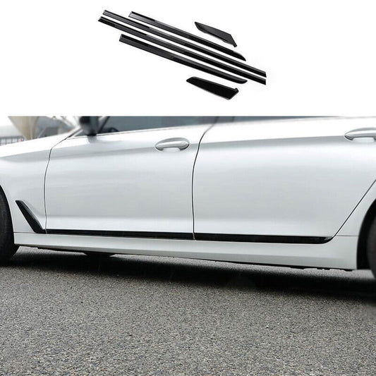 for BMW 5 Series G30 2018-23 ABS Black Body Side Door Guard Molding Strip Trims