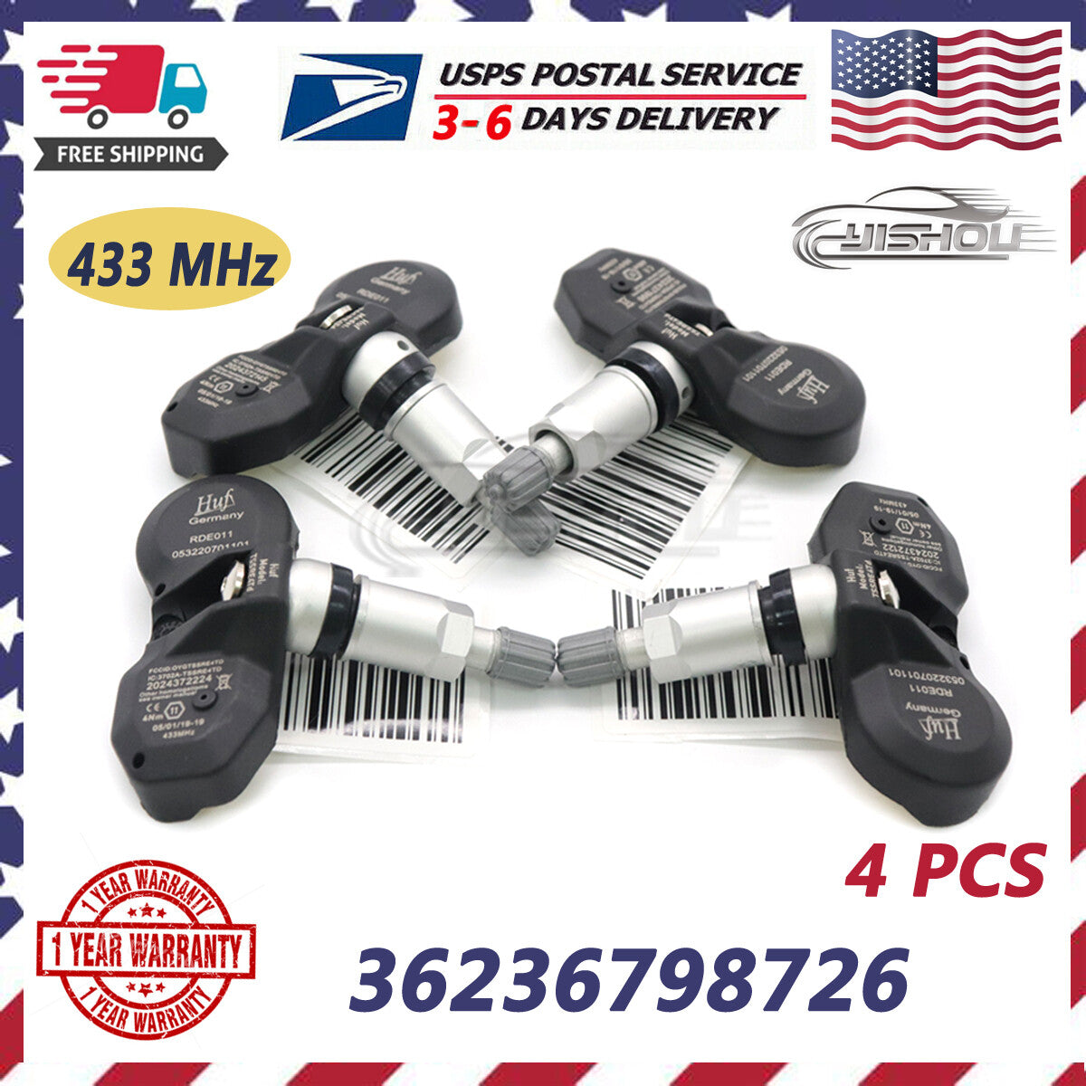 New 36236798726 Tire Pressure Sensor TPMS for BMW 328i 528i 535i for Mini Cooper