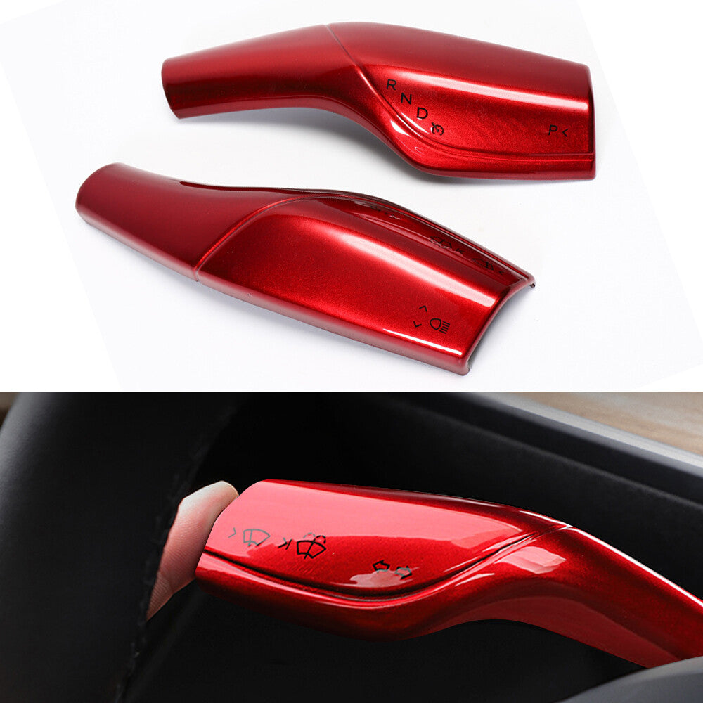 2X Steering Lever Cover for Tesla Model 3 for Model Y Steering Wheel Shift Cover Q