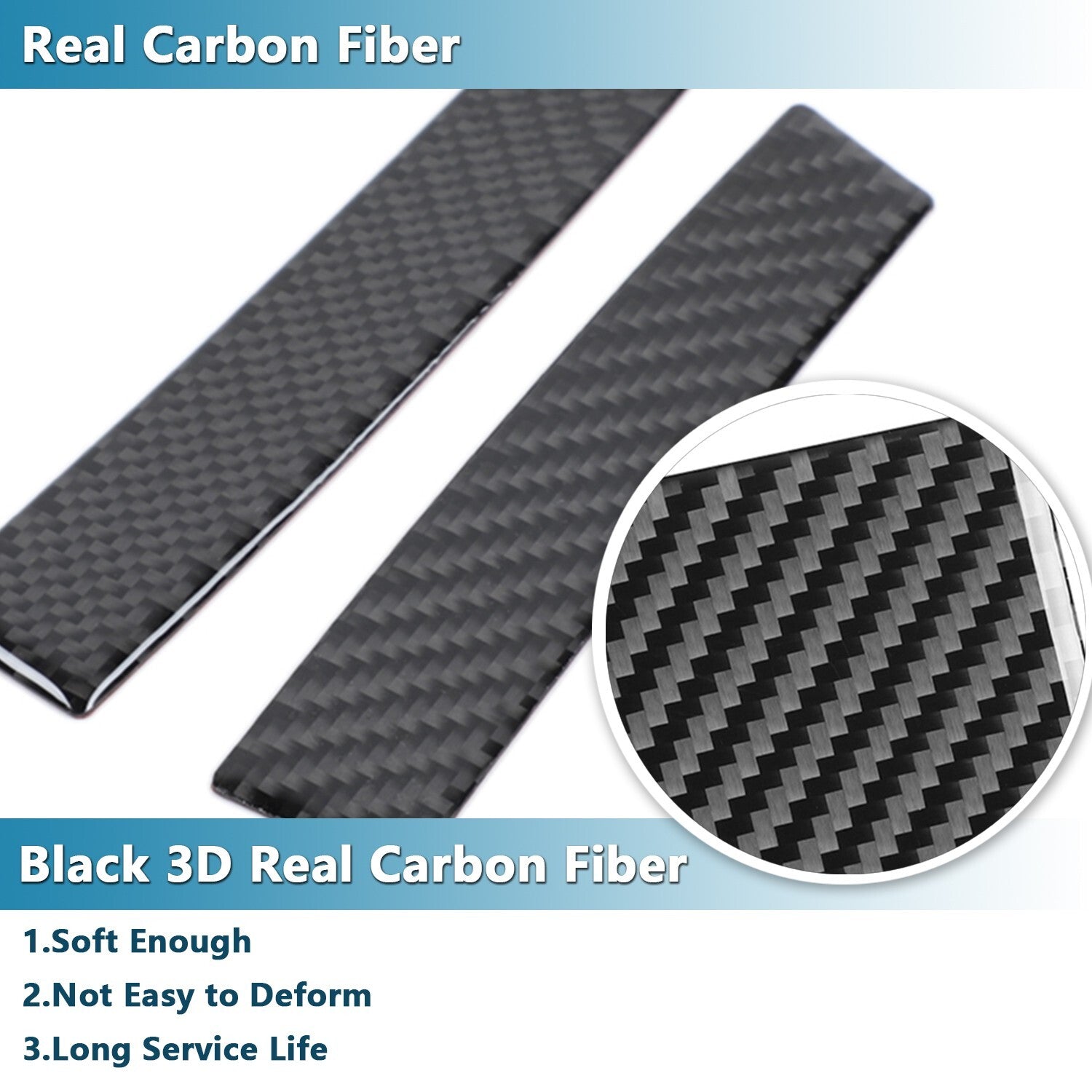 2PCS A-pillar Front Triangle Cover Trim for Ford for Mustang 2009-2013 Carbon Fiber