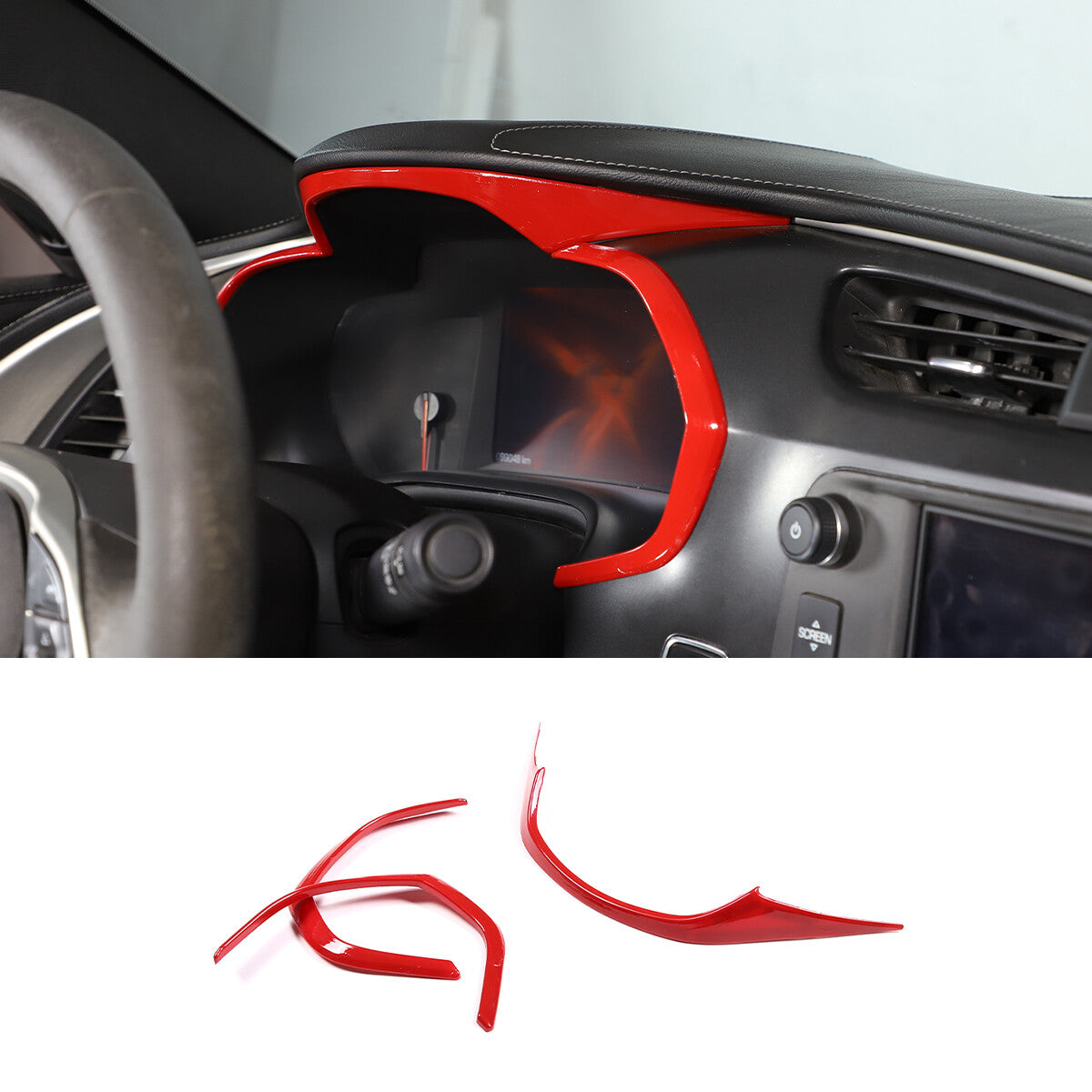 4-Pack Silver Front and Rear Inner Door Handle Bowl Covers for Tacoma 2016-22- v