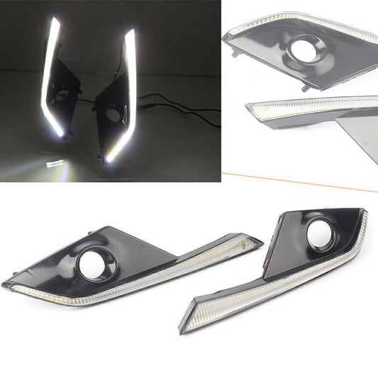 2x LED Daytime Running Light DRL Fog Lamp Bright White Fit for Mazda CX-3 2016-2018