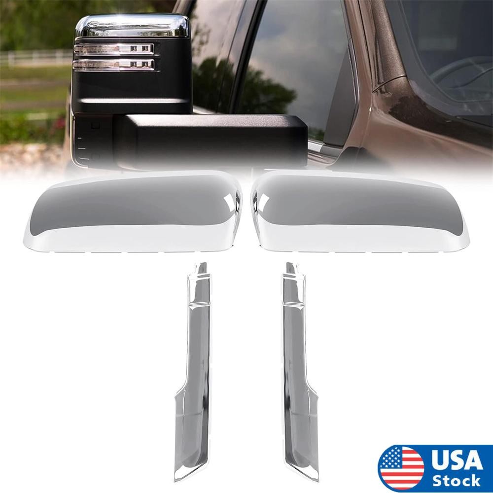 Car TopSide Mirror Cover Caps For Chevy Silverado for GMC for Sierra HD 2500 3500 20-23