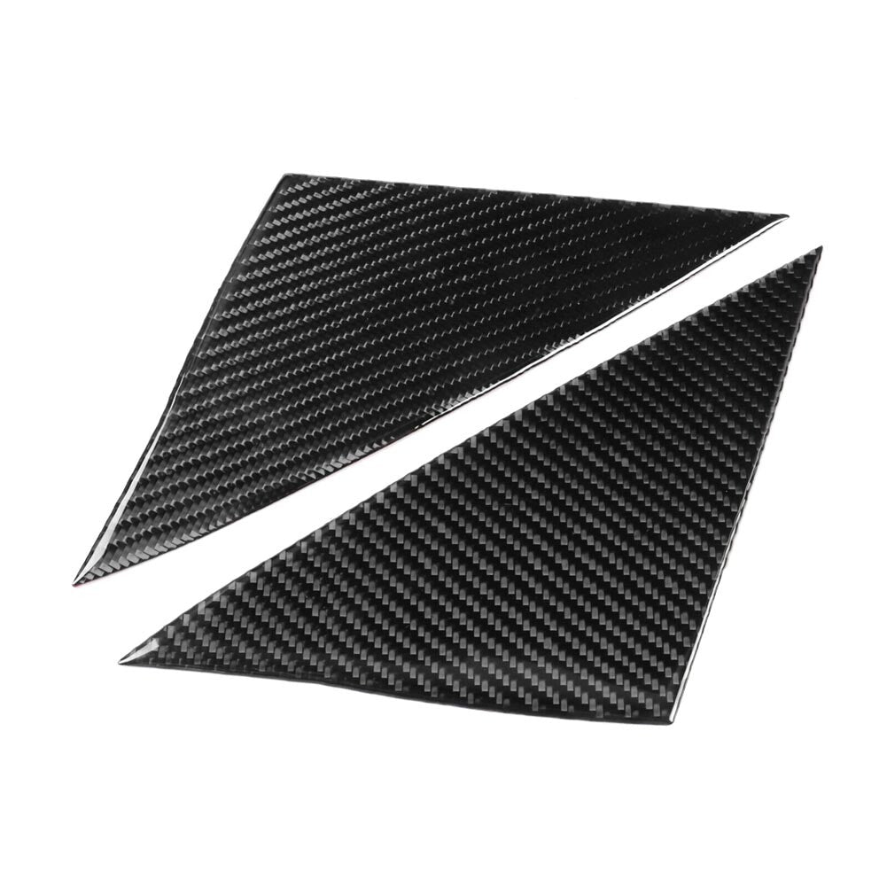 2x Carbon Fiber Front Window Pillar A Cover Trim for Tesla Model 3/Y 2017-2022