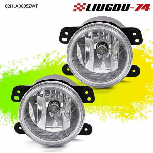 2 Pack Front Fog Lights Fits 2010-2018 for Jeep for Wrangler Cherokee - v