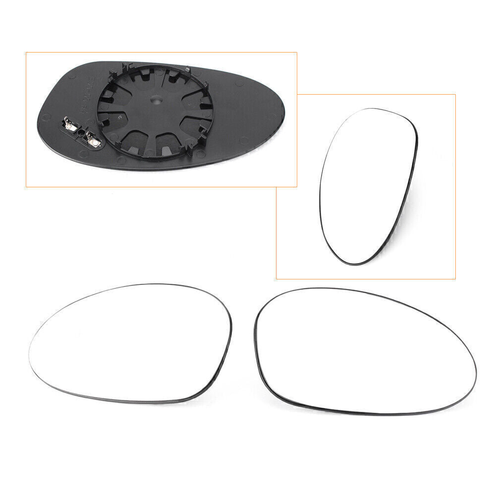 Mirror Glass Heated Fit for BMW 1-Series E81 E87 E82 Coupe E88 Cabrio 18cm x 10.1cm Q