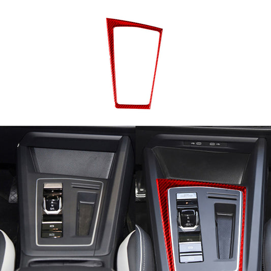 2pcs Carbon Fiber Inner Door Bowl Cover Trim For 718 2016-2022 v
