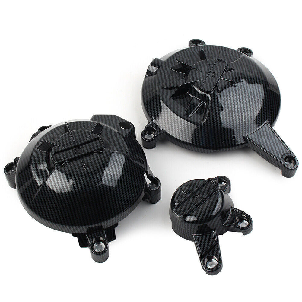 for kawasaki -Z650 17-2020 Carbon Fiber Engine Case Cover Slider Protector Case Q
