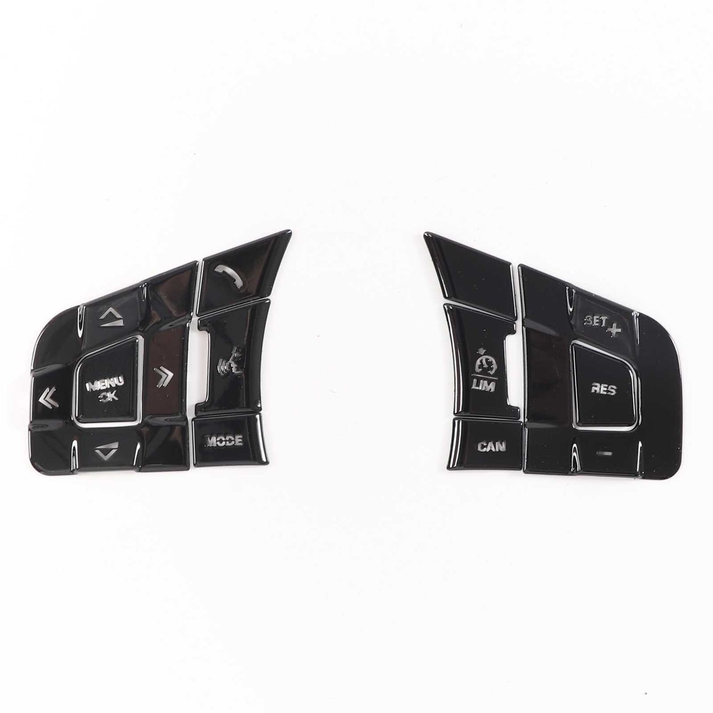 Suitable for Jaguar XE XF F-PACE XFL XEL E-PACE for F-type black alloy steering wheel buttons - n