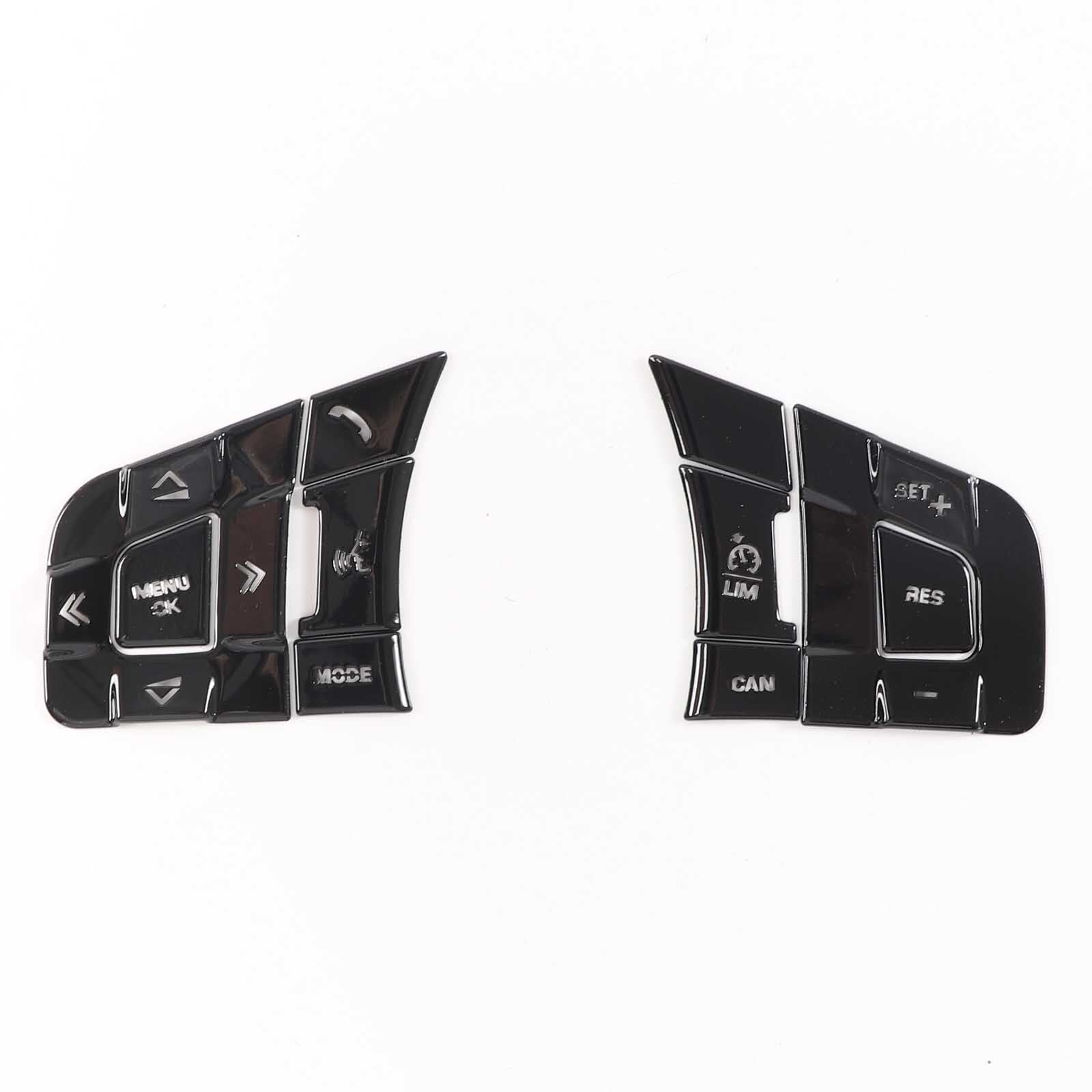 Suitable for Jaguar XE XF F-PACE XFL XEL E-PACE for F-type black alloy steering wheel buttons - n