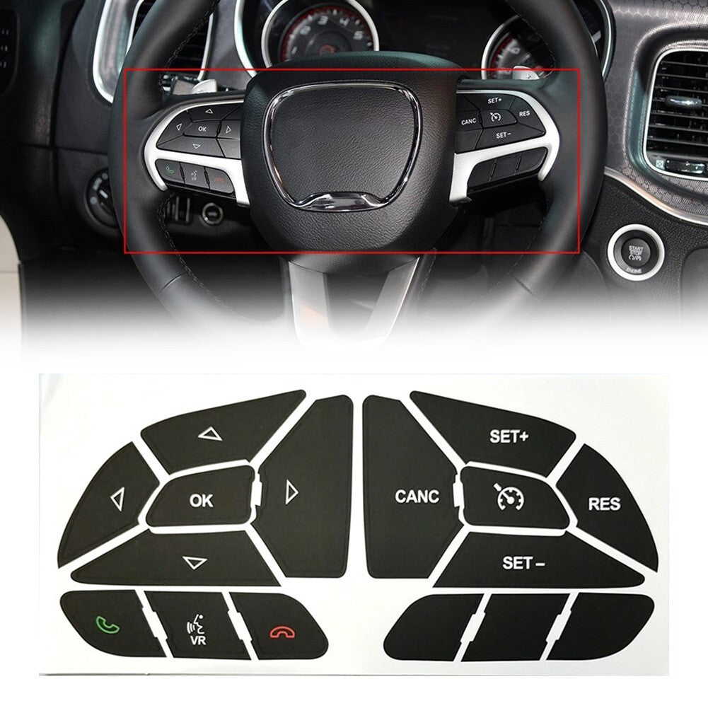 for DODGE CHARGER Steering Wheel Replacement Decals 2016 2022 Effective Design v